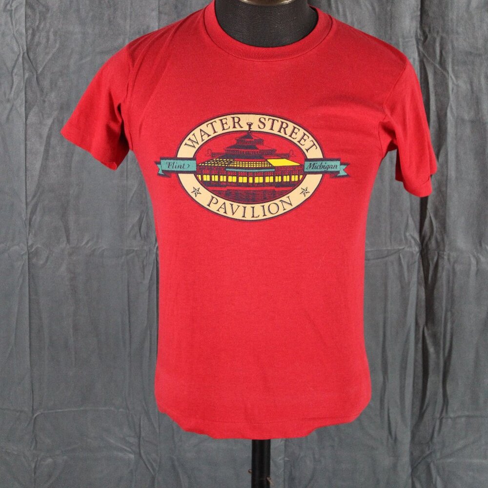Vintage Graphic Shirt - Water Street Pavillion Flint Michigan - Men's Small
